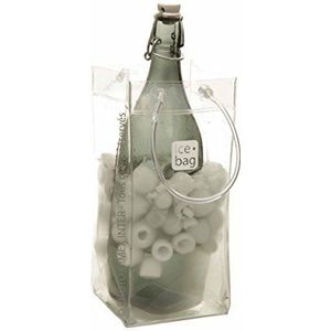 Gimex 17407 Ice Bag Basic koeler, 1 fles, 30 x 1 x 15 cm, helder