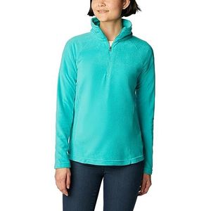 Columbia Glacial Iv Fleece trui voor dames met halve rits, Aqua Brillant.