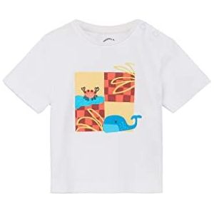 s.Oliver T-Shirt, Kurzarm T-Shirt, Manches Courtes Unisexe bébé, blanc, 86