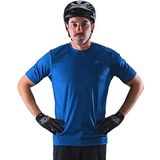 Troy Lee Designs - TLD Maillot VTT Flowline SS Revert - Black, Bleu, S