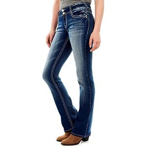 WallFlower Instastretch Luscious Curvy Bootcut Jeans Dames Jeans, Jenna