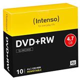 Intenso DVD+RW beschermhoes ultradun 4,7 GB, 10 stuks