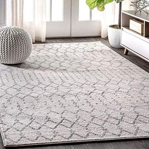 JONATHAN Y Hype Marokkaanse boho vintage Diamond Area Rugs van polypropyleen, 120 x 180 cm, crème/grijs