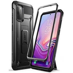 SUPCASE UB Pro Series hoes ontworpen voor Samsung Galaxy S20 Plus/S20 Plus 5G (2020 versie), robuuste dubbellaagse hoes en standaard zonder geïntegreerde displaybescherming (zwart) - 4,7 inch