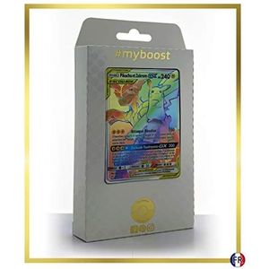 Pikachu et Zekrom-GX 184/181 regenboog, motief Ultraboost X zon & maan, 9 Duo de Choc - set met 10 Franse Pokémon-kaarten