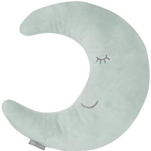 roba Nekkussen, maan, roba stijl, zacht decoratief kussen voor baby en kinderkamer, knuffelkussen voor meisjes en jongens, mat groen