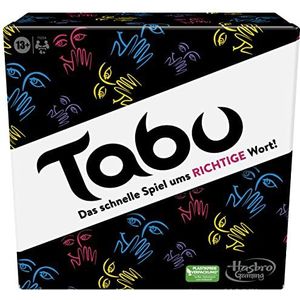 Hasbro Klassiek Taboo-spel, partyspel, woordspel voor volwassenen en jongeren, raadspel voor 4 spelers en meer, vanaf 13 jaar
