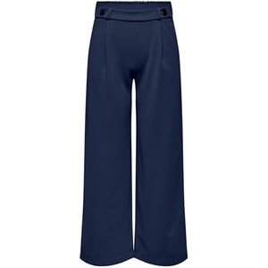 JdY JDYGEGGO New JRS NOOS lange broek voor dames, Black Iris / Details: zwarte knopen, M/30, Black Iris/detail: zwarte knopen, M, Black Iris/detail: zwarte knopen