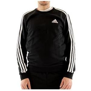 adidas M 3s FL Swt Sweatshirt voor heren, zwart/wit
