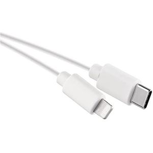EMOS Lightning naar USB-C, MFi-gecertificeerde oplaadkabel voor Apple-producten, opladen en gegevensuitwisseling, 1 m lange Lightning-kabel voor high-speed snel opladen 480 Mbit/s, wit