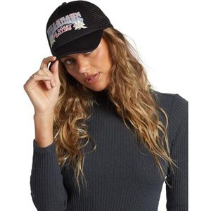 Billabong Across Waves Trucker Cap voor dames, zwart, één maat