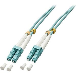 LINDY LWL-Duplex LC/LC OM3 kabel 150 m, Glasvezel kabel Blauw