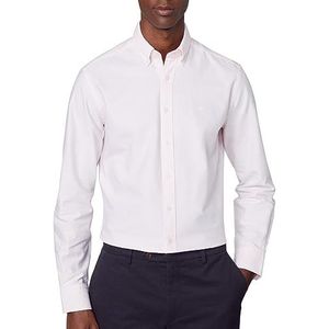 Hackett London Washed Oxford herenoverhemd, Roze (roze)