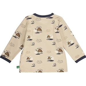 Fred'S World By Green Cotton Helicopter L/S T Baby T-shirts en bovenstuk voor jongens, Zand