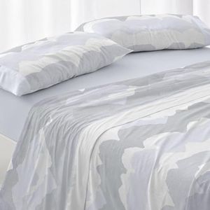Burrito Blanco Parure de lit pour lit de 105 cm (+ dimensions disponibles), 50% polyester, 50% coton, 50% coton, motif 137, couleur ciel (105 x 190/200 cm)