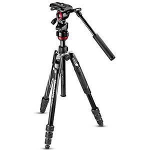 Manfrotto Travel Befree MVKBFRT-LIVEUS aluminium statief met videokop, zwart