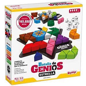 Lúdilo 80955 Genieën Batte, sterren, 3D-puzzel, leertafel, kinderpuzzels met houten delen, bordspellen, logische kracht en snelheid