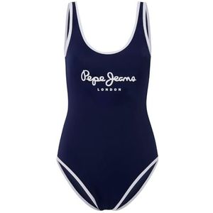 Pepe Jeans Maillot de bain une pièce Pepe SC pour femme, Bleu marine, XL