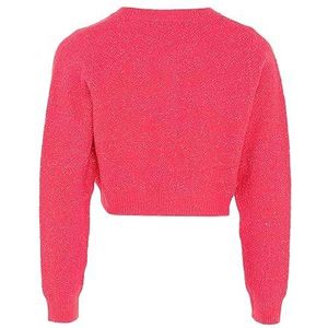 myMo at night Pull cardigan court élégant à boutonnage simple pour femme Rose Taille XS/S, Rose, XS