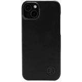 JT Berlin BackCase Kreuzberg Hoes van echt leer, compatibel met Apple iPhone 15 Plus [Clip-on-Cover, hard, duurzaam, compatibel met draadloos opladen (Qi), zachte binnenvoering: zwart