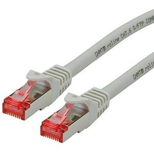 ROLINE Patch kabel Cat6 - Component Level - S/FTP Ethernet netwerkkabel met RJ45-stekker - grijs 2m