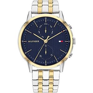 Tommy Hilfiger 1710432, analoog, multifunctioneel kwartshorloge voor heren, met roestvrijstalen armband in twee kleuren, meerkleurig, armband, Meerkleurig, armband