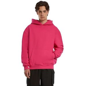 Urban Classics Sweat à capuche surdimensionné pour homme - Coupe surdimensionnée - Décontracté - Pour homme, Rose hibiscus, 5XL