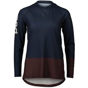 POC W's MTB Dames T-Shirt Pure Ls Jersey, navy/axinit-bruin