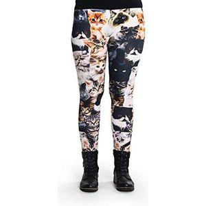 cosey - Kleurrijke bedrukte leggings (eenheidsmaat) - verkrijgbaar in verschillende designs, Katten