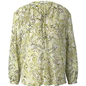 Tom Tailor Shirt 1025804 damesblouse, 26974 - Green Paisley Design