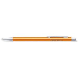 Staedtler 9Pop445 Organizer pen, hoogwaardige stifthouder, oranje, aluminium, navulverpakking, grote capaciteit, fijne vulling Hb Marsmicro 5 mm, met gum