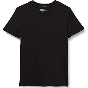 Tommy Hilfiger Boys Basic Vn Knit S/S T-shirt voor jongens, meteori