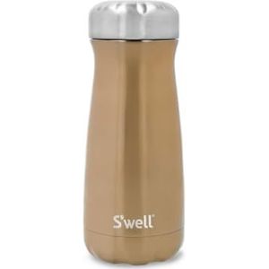 S'well Pyriet thermosfles, 470 ml, geïsoleerde reisfles, houdt dranken koud en warm, BPA-vrije roestvrijstalen waterfles