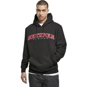 Southpole Chenille Hoody Sweatshirt met capuchon, heren, zwart, M