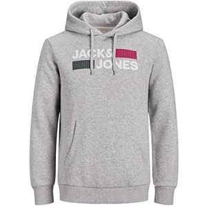 JACK & JONES 2 stuks hoodies voor, Lichtgrijs chinees