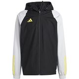 Adidas Tiro 23 C AW JK Herenjas, meerkleurig (zwart/lichtgrijs/geel impact), S