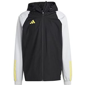 Adidas Tiro 23 C AW JK Herenjas, meerkleurig (zwart/lichtgrijs/geel impact), S