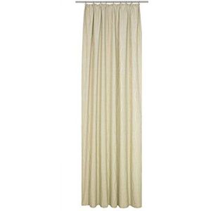 Wirth Kant-en-klaar gordijn met plooiband polyester katoen 245x132 cm beige