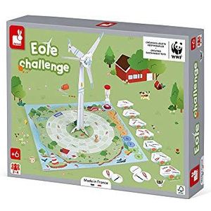 Janod - Spel Eole Challenge – gezelschapsspel voor kinderen – Spel van de samenwerking Ludo educatief spel – gemaakt in Frankrijk – partnerschap WWF – karton FSC-gecertificeerd – vanaf 6 jaar J08638