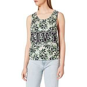 EIVY boxy tanktop yoga shirt voor dames, camouflage blad