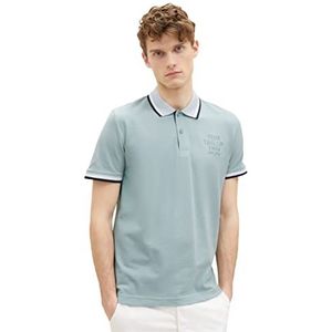 TOM TAILOR 1037994 Basic piqué poloshirt voor heren (1 stuk), 28129 - lichtblauw