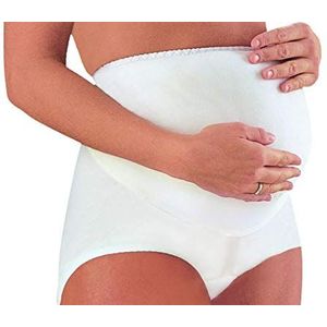 SCUDOTEX Gaine de Grossesse Coton Mater Classic Courte Blanche Taille 3