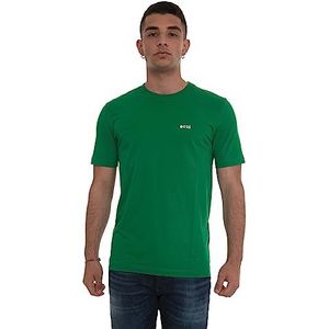 BOSS Heren T-shirt Regular Fit met contrasterende details, Open Green342