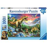 Bij de Dinosaurussen Puzzel (100 stukjes, XXL)