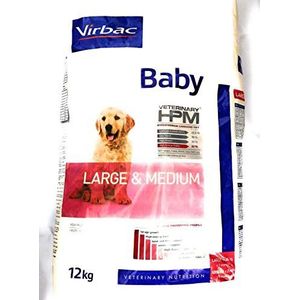 Virbac Veterinary HPM Vet Dog Baby M/L hondenvoer 12 kg