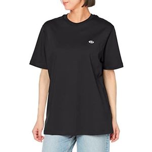 Diesel T-Justine-doval-PJ T-shirt pour femme, Noir, noir, noir, XXS