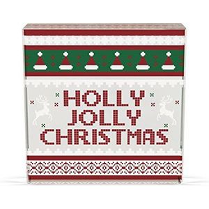 Angel Star Holly Jolly Christmas Glass Decor, 11326