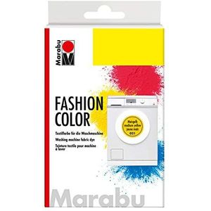 Marabu 17400023021 - Fashion Color maïsgeel - textielverf voor wasmachine - voor katoen, linnen en gemengd, 30 g kleurstof en 60 g reagens