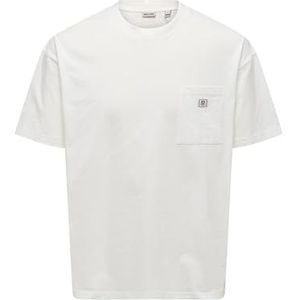 Onsking Life Loose Ss T-shirt, Cloud Dancer, L