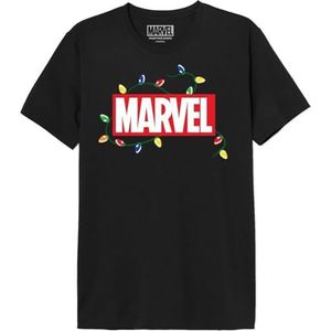 Marvel Memarcots268 T-shirt voor heren, zwart.